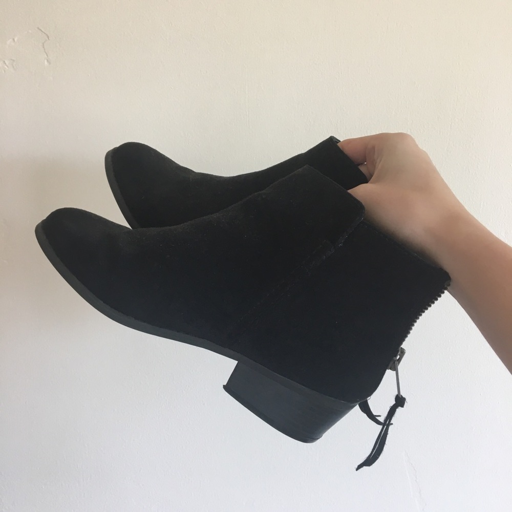 Express Black Suede Boots